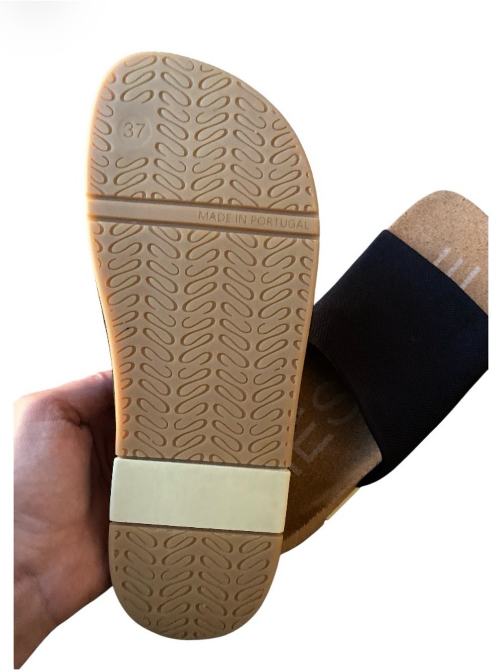 Message Footwear Mullen Slide Stretch Knit Strap black size 37 US 7/7.5 - Picture 4 of 10